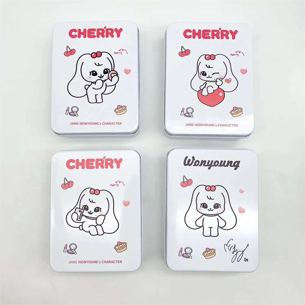 KPOP IVE Park Metal Box Wonyoung Rei LIZ Cartoon Character Jewelry Storage Box Photocard Collection Box CHERRY CHEEZ NAORI Gift