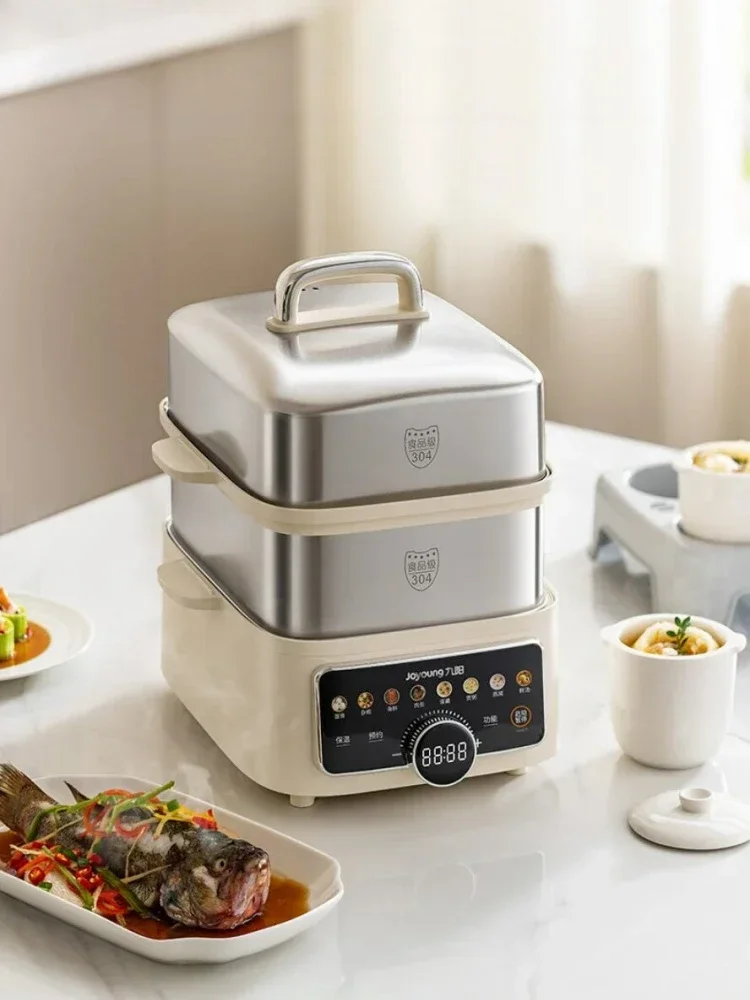 Joyoung-باخرة كهربائية من الفولاذ المقاوم للصدأ متعددة الوظائف ، باخرة منزلية ، V, 12L, ww