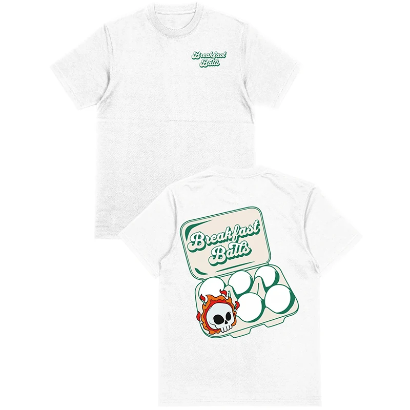 

Trendy Design Pure Cotton Clothing Personalized Golf Cartoon Graphic Round Neck Sportswear Men Streetwear Women Shortsleeved Top