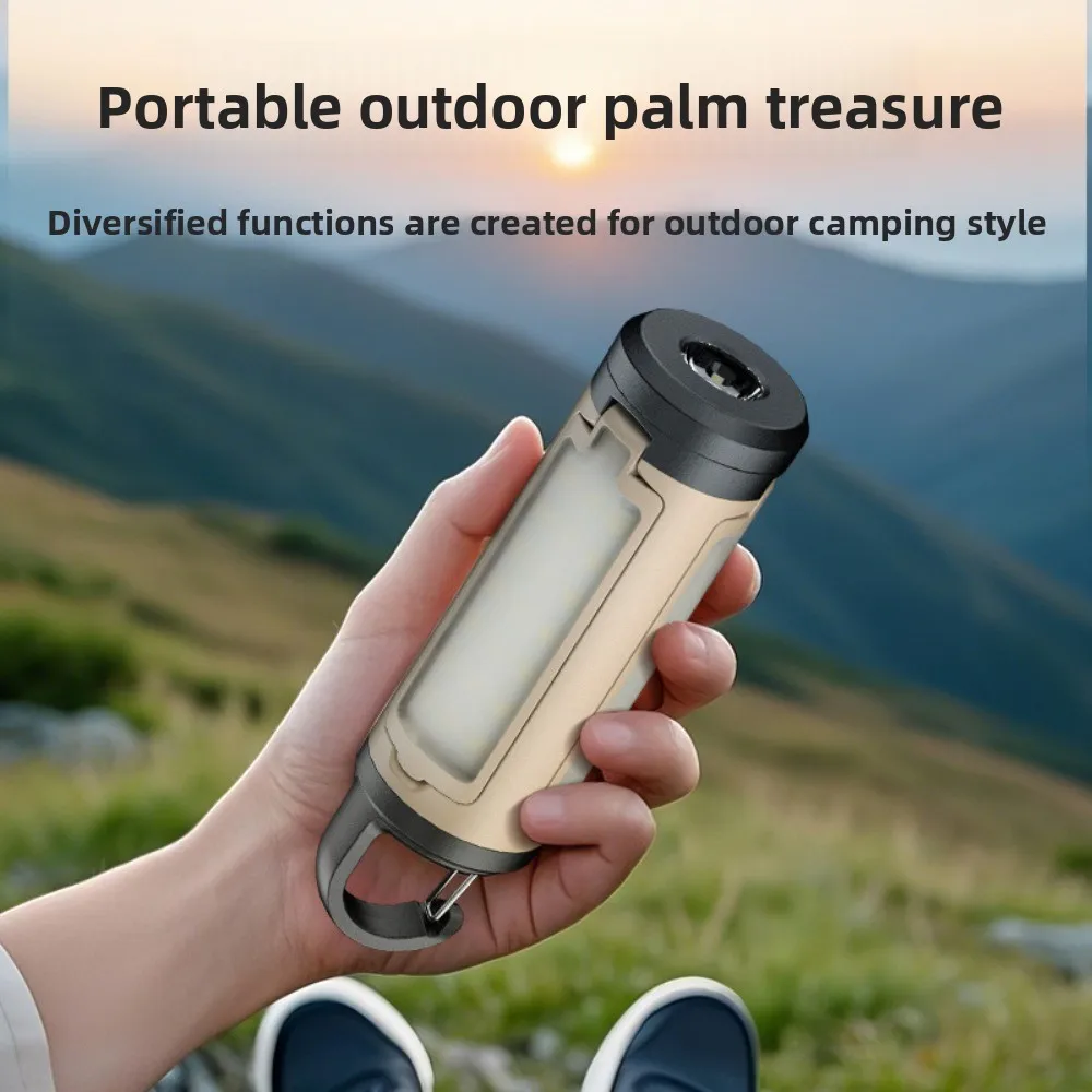 USB Rechargeable Camping Lantern 3 Leaf Foldable LED Tent Light with Hook 3 Lighting Modes Outdoor  Emergency Hiking