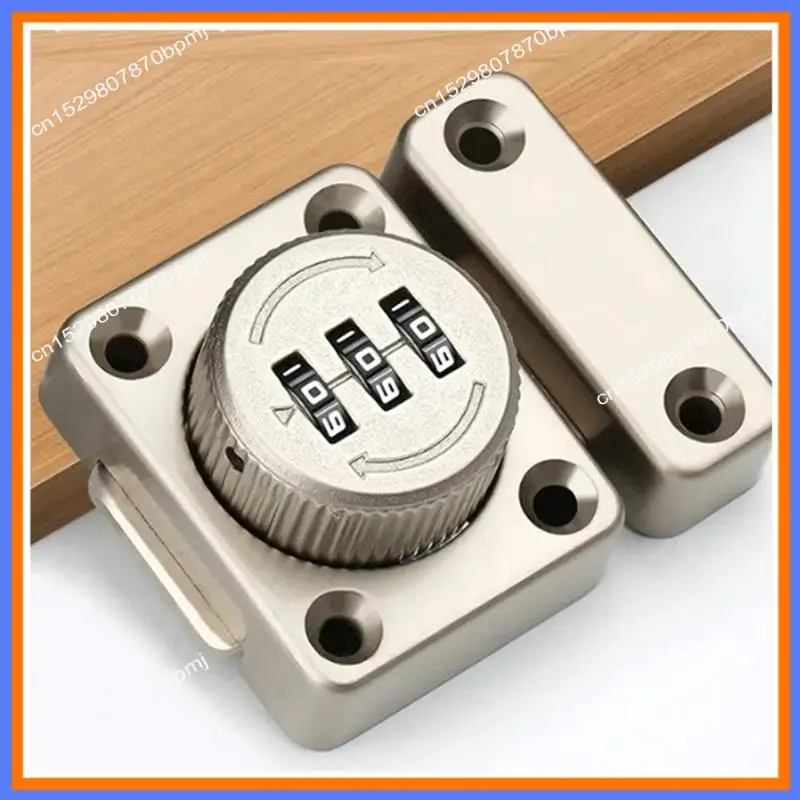 

BAAE 2Pcs No Punchingcombination Lock Latch Bolt Latch Door Hitch Sliding Door Lock Open Door Lock Room Door Ecurity, Easy To Us
