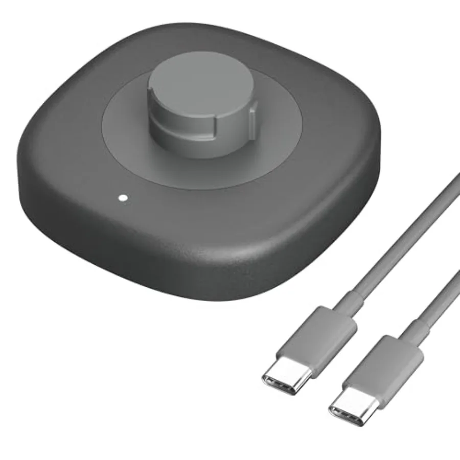 

Зарядное устройство для умного кольца, совместимое с Ou-ra Ring 4, док-станция для быстрой зарядки и кабель Type-C, размер 06, черный цвет