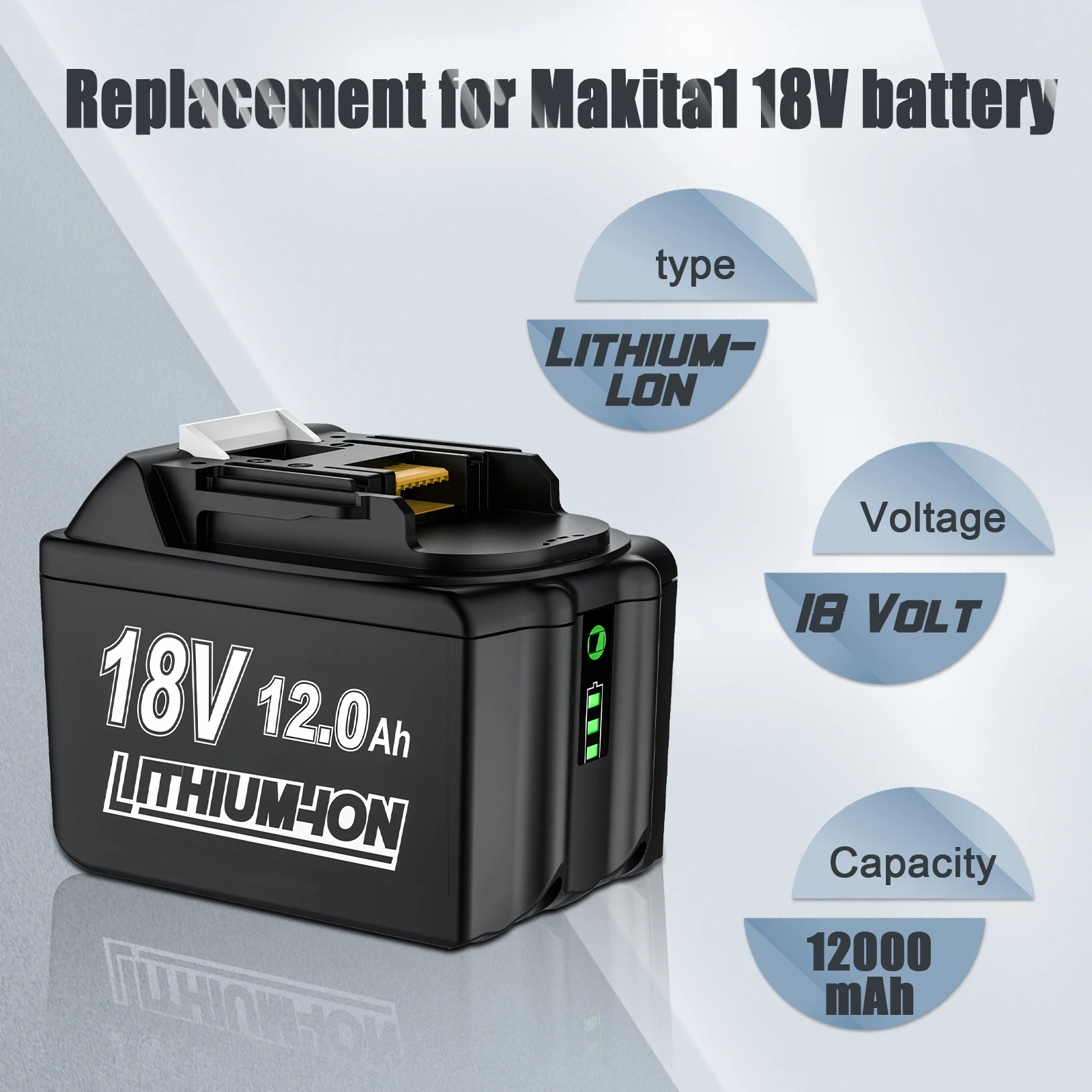 Pour Batterie Makita 18V 3.0AH/4.0AH/6.0AH/9.0AH Batterie Rechargeable BL1830 BL1815 BL1860 Batterie d'outil électrique de remplacement