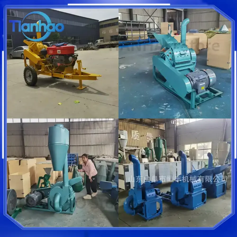 Wood Chipper for Mobile Diesel Engine Branch Shredder for Sawdust Orchard and Nursery Branch Crusher