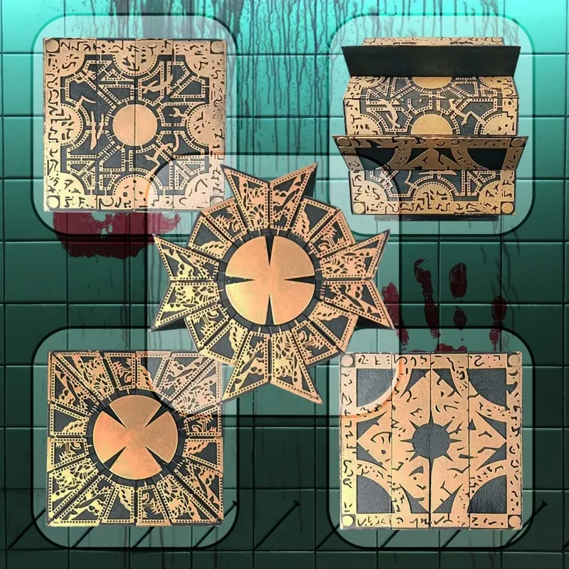 Hellraiser Puzzle Cube Figure The Lament Configuration and Lemarchand Statues Lock Hellraiser House Decoration Table Accessories view 6
