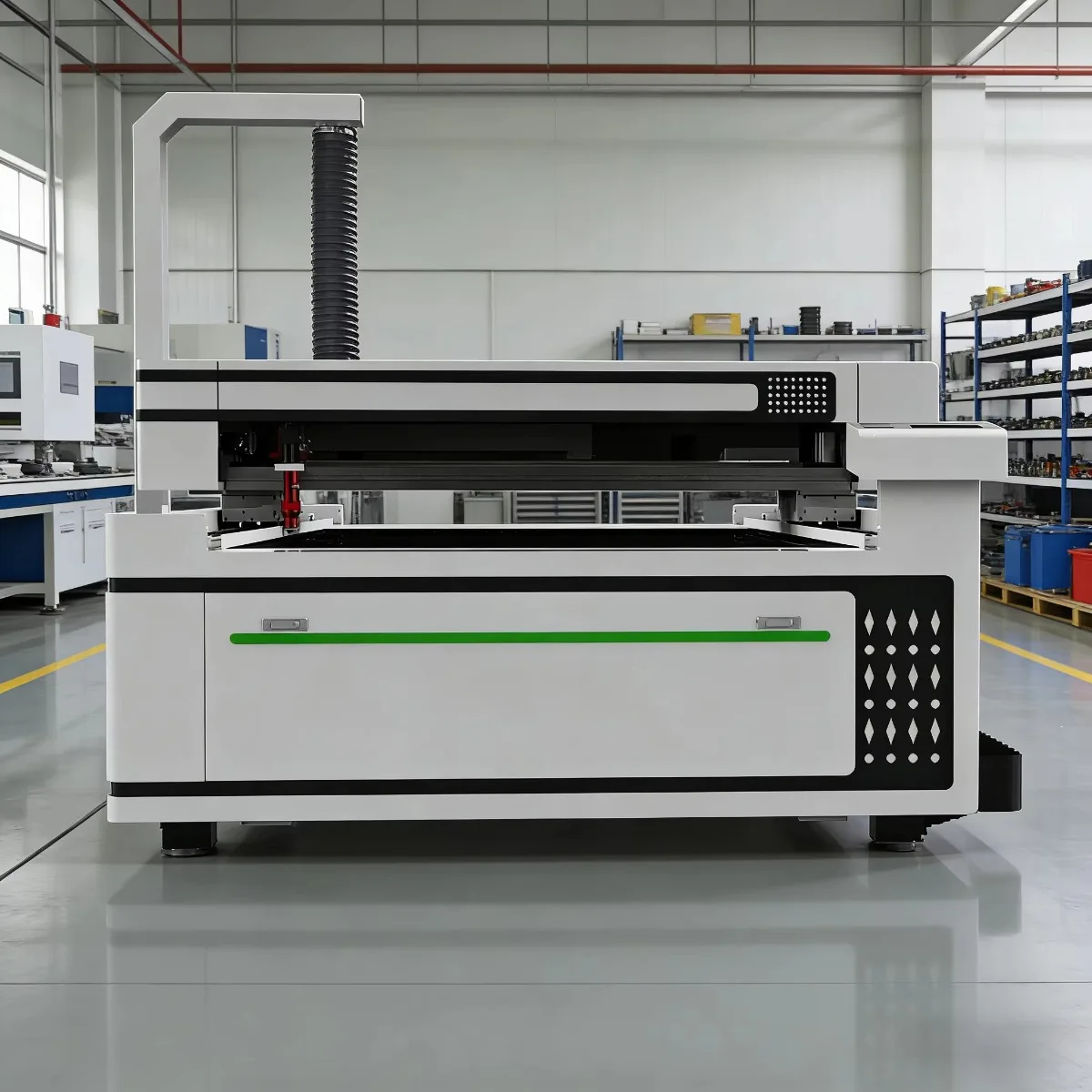 Double Head Bench-Top CO2  Cutting Machine Wood Acrylic Rubber Paper MDF BMP-High-Speed CNC Engraver 1300x2500mm