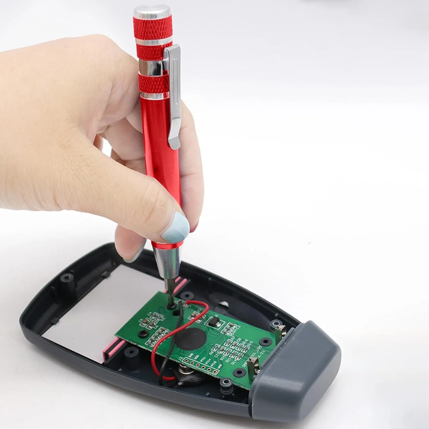 8-in-1 Aluminum Alloy Screwdriver Pen - Changeable Bits For Easy Repairs & Disassembly