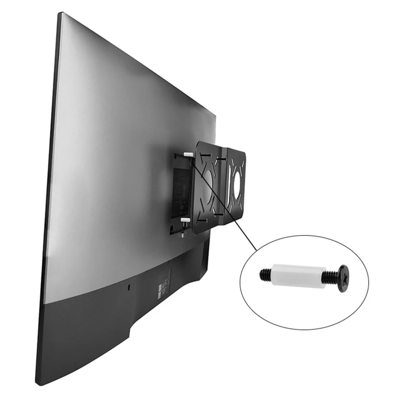 Mini-Host Hanging Bracket VESA Holder for Mini PC Two Screen Mount Rack