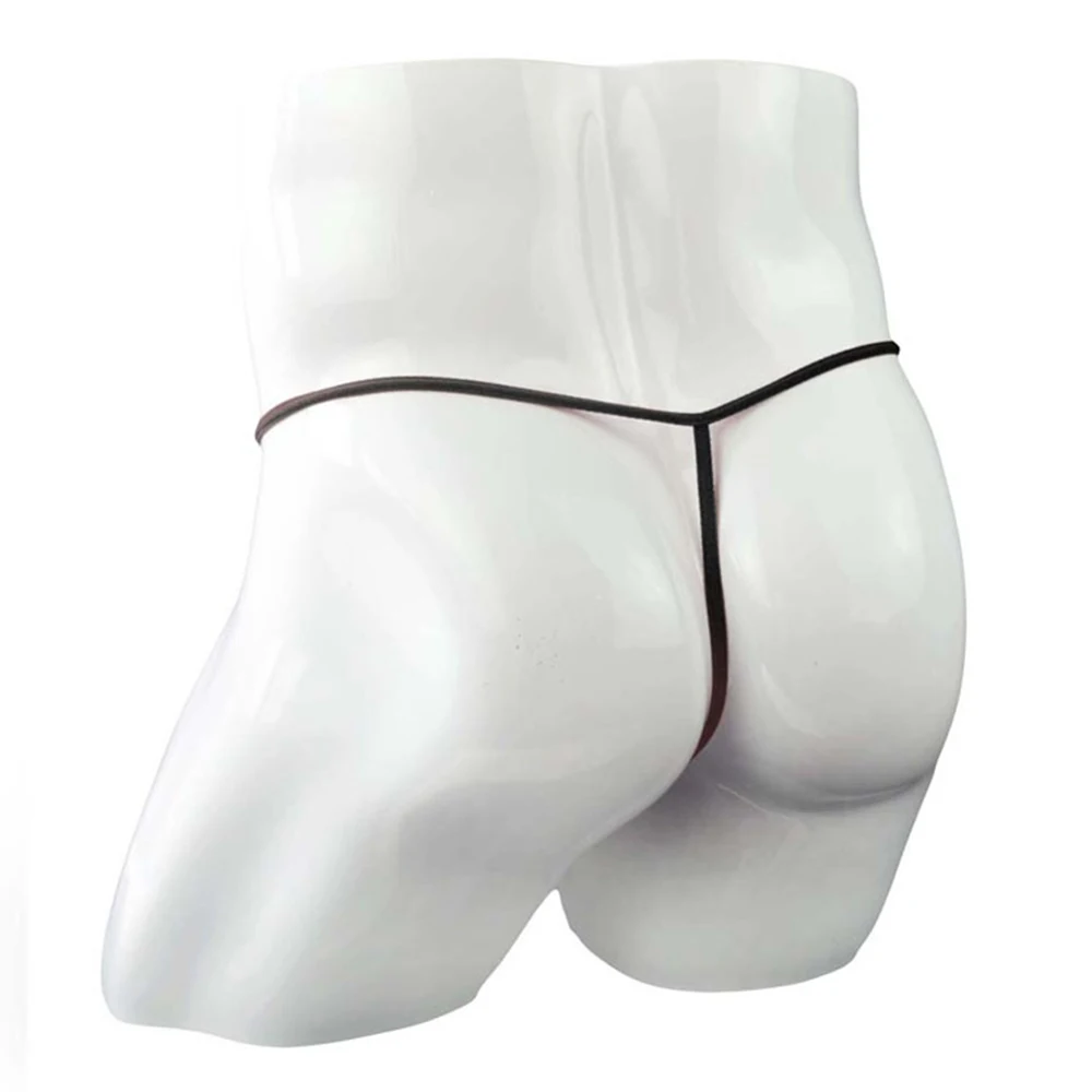 Men Mini G-string T-back Thongs Sexy Sheer Mesh Low Rise Bulge Pouch G-string See Through Underwear Briefs Male Underpants