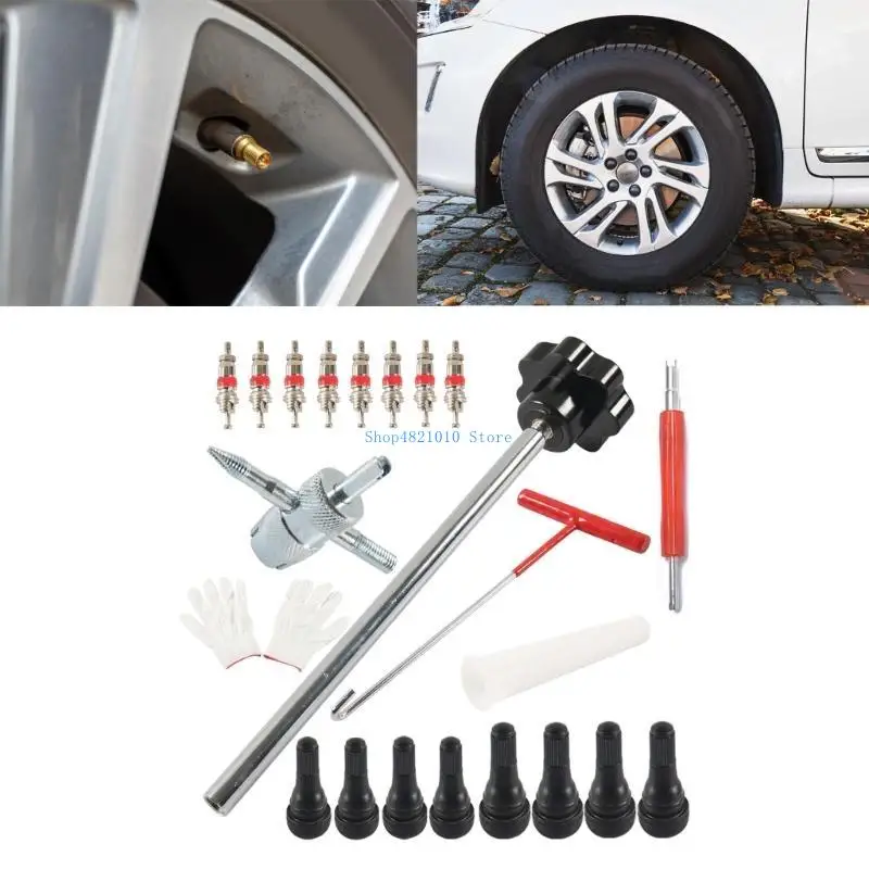 

T3LF Tire Valves Tool for Replacing Leaky Valves in Car Motorcycles