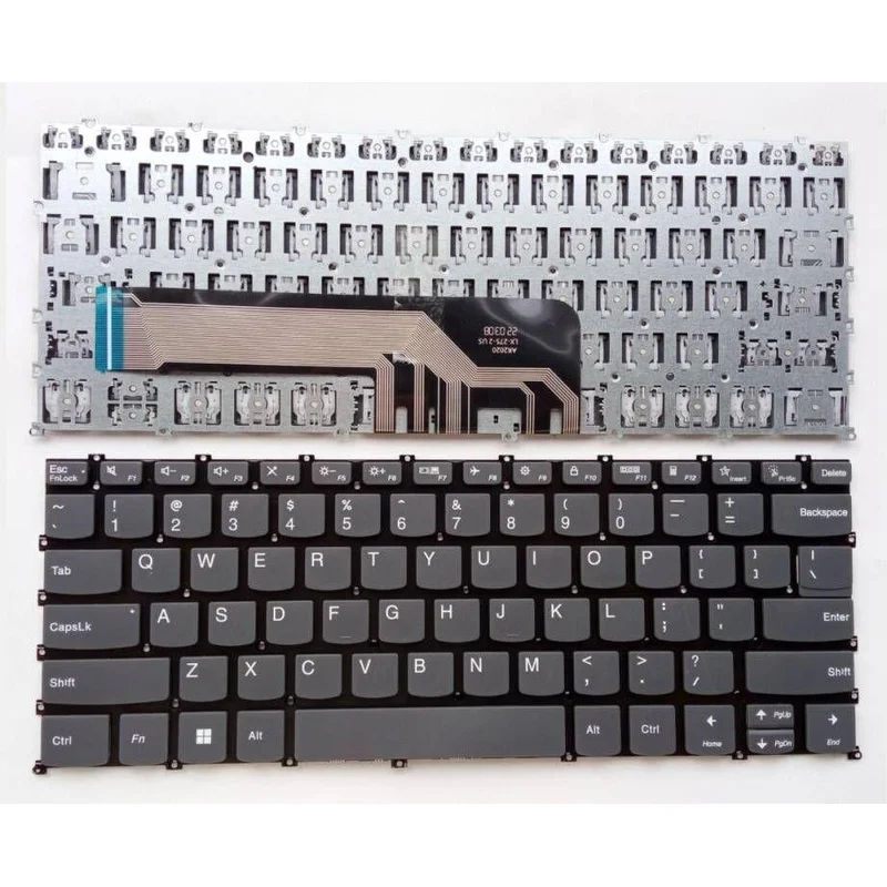 f  US Gray Keyboard For LENOVO IdeaPad 3-14ADA6 3-14ALC6 3-14ITL6 Non-BACKLIT