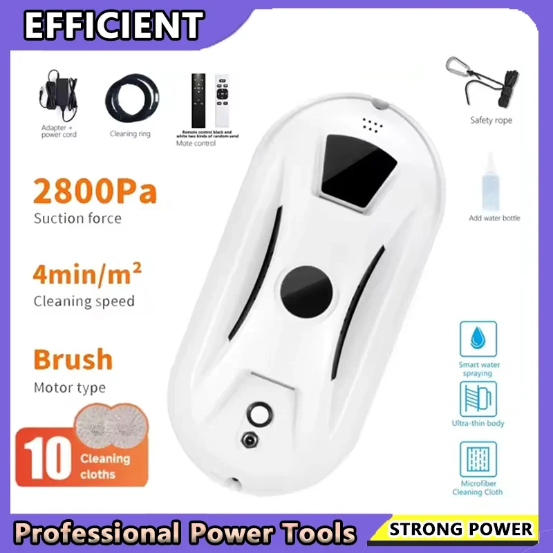 

Window Cleaning Robot Intelligent Household Automatic Electric Double-sided Glass Window Cleaning Machine for Tall Buildings