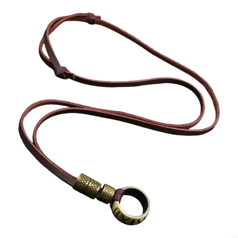 Modern Alphabets Pendant Necklace For Women Lightweight Suede Cord Versatile Design 