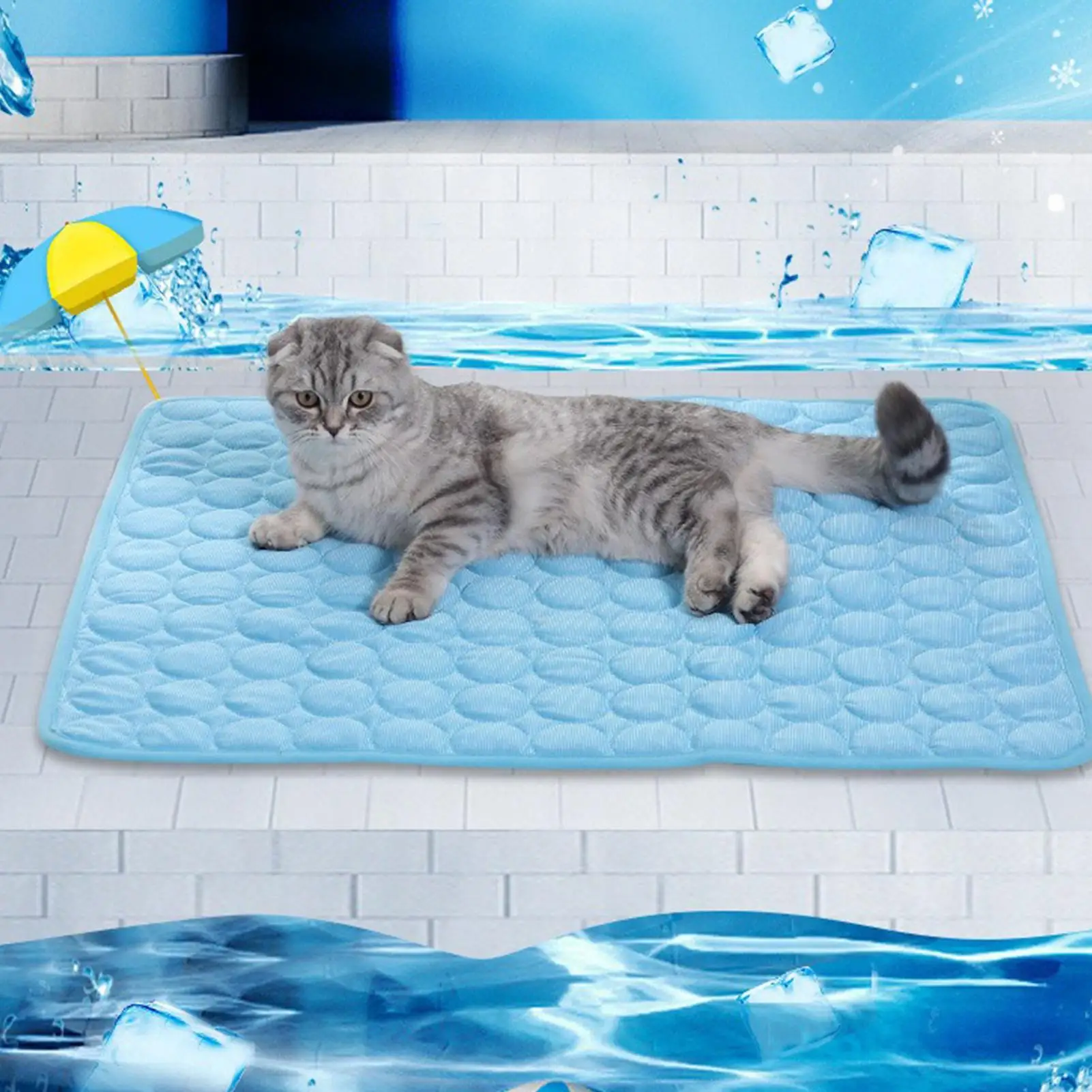 

Pet Cooling Mats for Dogs Cool Mat Dog Beds Sleeping Blanket Waterproof Ergonomic Kennel Mattress Pet Supplies for Beach Car