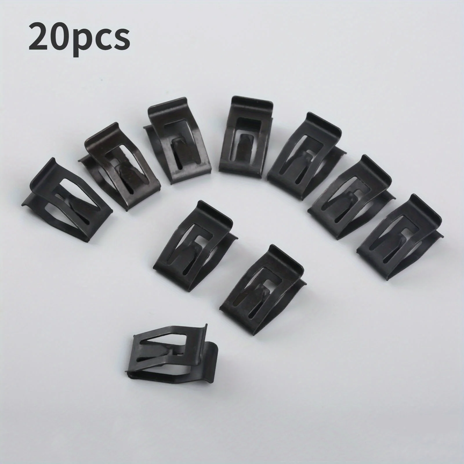 

20 шт., передняя консоль автомобиля, приборная панель, автоматическая накладка двери, металлический фиксатор, черные заклепки, крепежные зажимы, подходят для Ford, Mazda