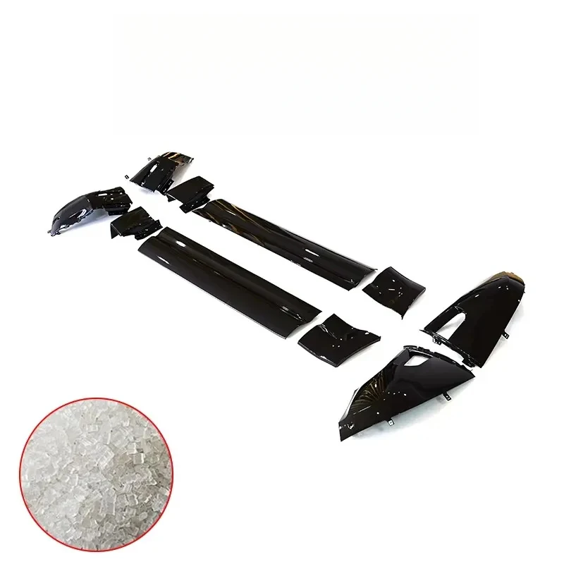 High Quality Gloss Black Body Kit Front Rear Bumper Wrap Angle Door Trim for New Defender 90 2020-2023