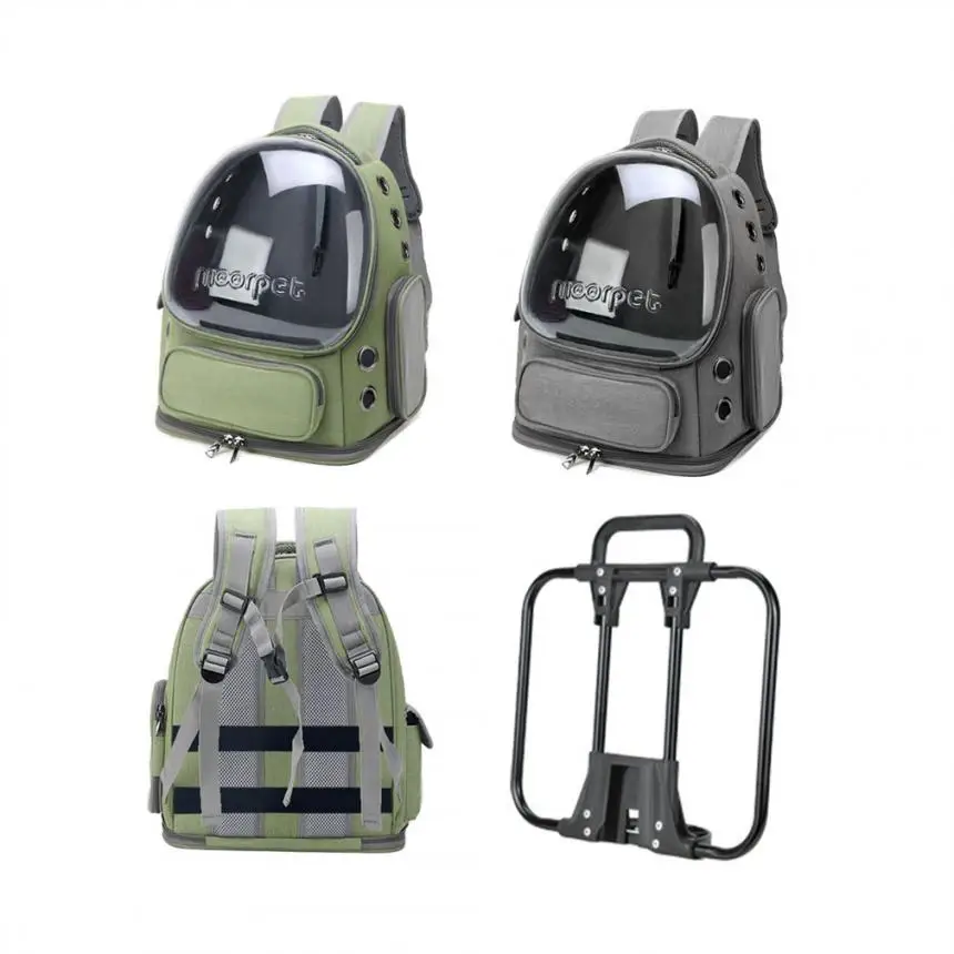 Portable Breathable Cat Dog Space Cabin Bag Outdoor Travel Pet Carrier Backpack For Brompton Bicycle