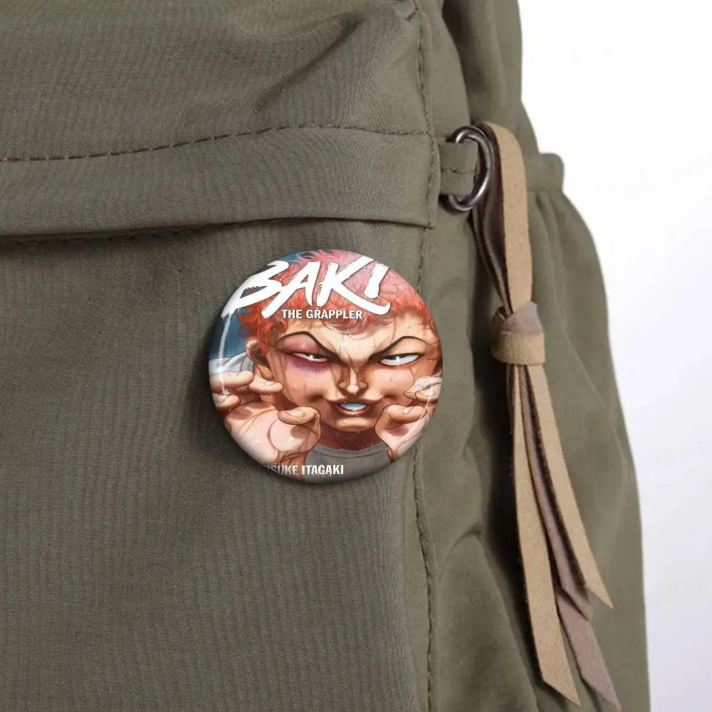 باكي ذا جرابلر أنيمي أنيمي زر دبوس بروش اليدوية للملابس الكرتون شارة ظهره الديكور مجوهرات اكسسوارات #5