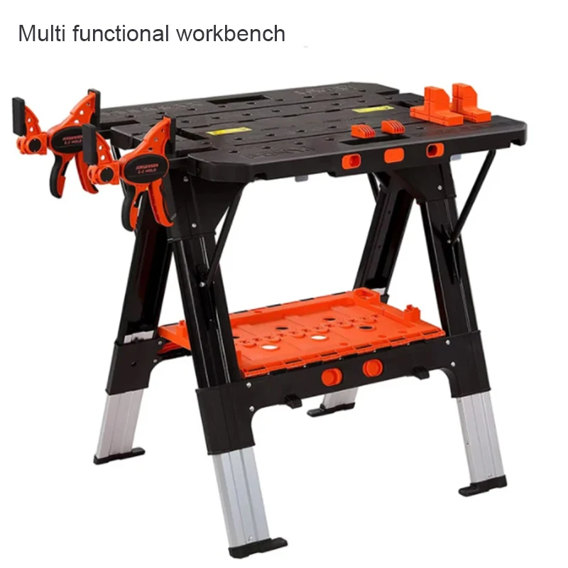 Multifunctional DIY Portable Work Tool Table Folding Woodworking Workbench Strong Clamping Force Tools Non-Slip