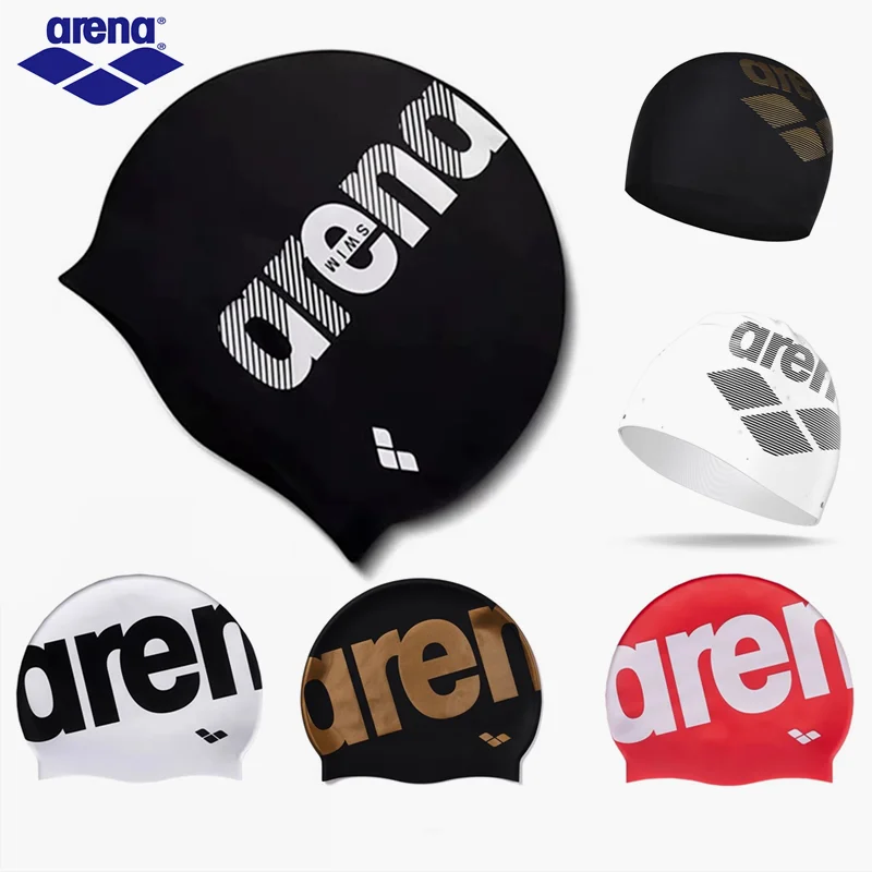Arena Gorro de natación de silicona para hombres y mujeres, antideslizante, impermeable, baja resistencia, acelera el equipo de natación profesional