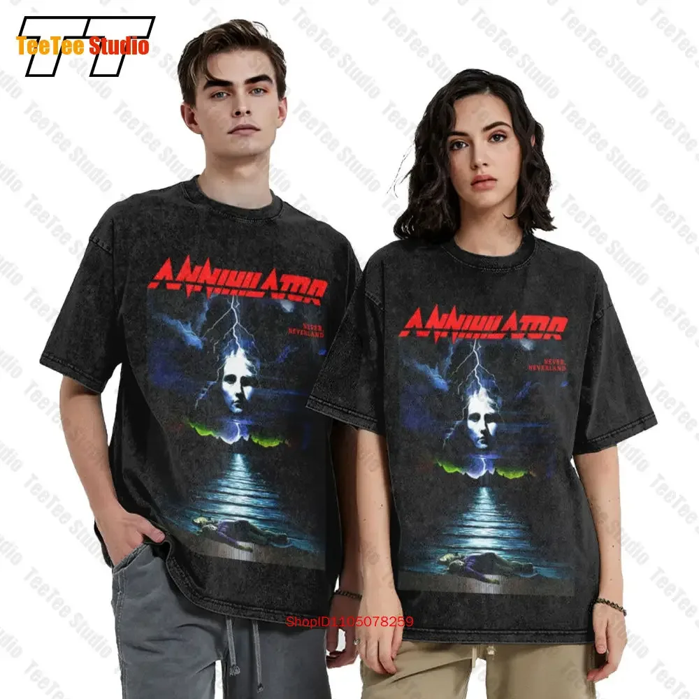Annihilator Never Neverland Thrash Speed Heavy Metal Oversized T-Shirt OWQR