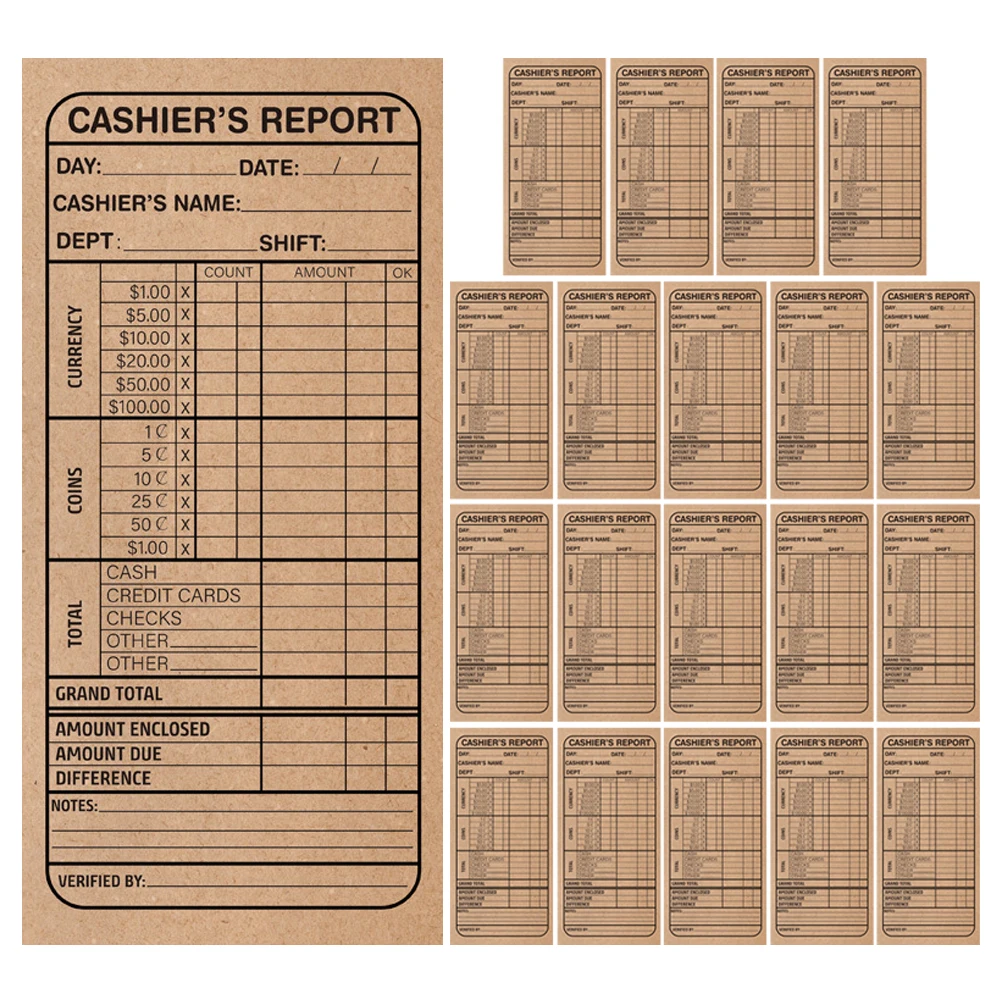 

20 Pcs Envelope Kraft Paper Small Bank Supplies Saving Money Stuffing Deposit Budget Safe Deposit Envelope Safe Bank