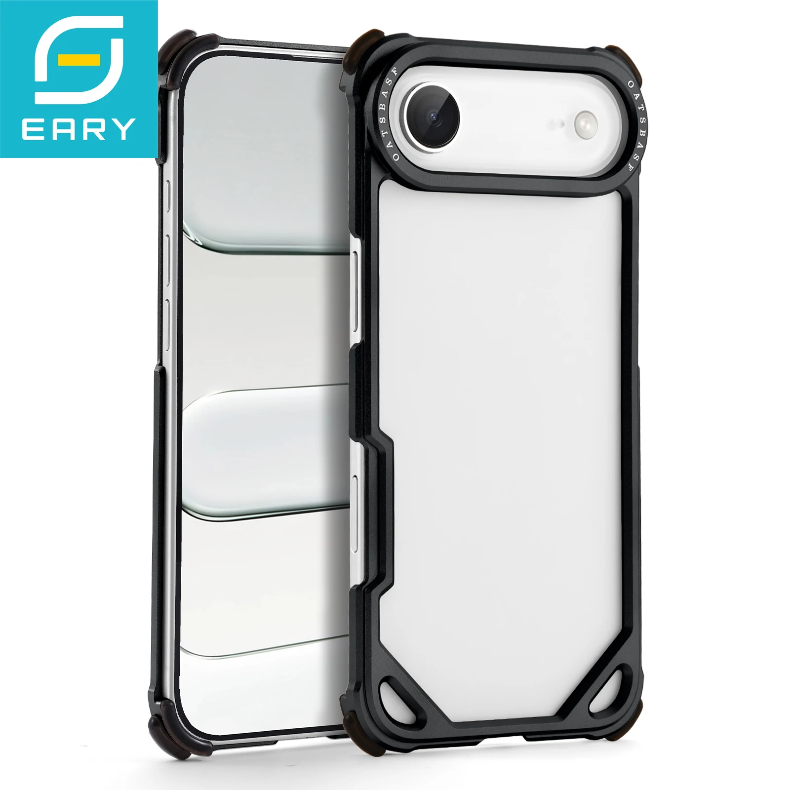 

Чехол из алюминиевого сплава Eary для iPhone 17 Pro Max Air для Magsafe, противоударный чехол для телефона с беспроводной зарядкой, безрамный металлический бампер