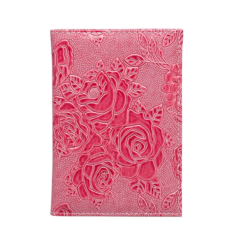 Fashion Flowers Passport Cover Women Travel Wallet Case for Passports Cute Passport Proctector Ladies Gift