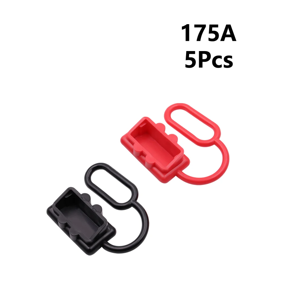 

5 high-quality 175A 600V connector accessories For Andersons 2-pin forklift battery power connector soft dust cover