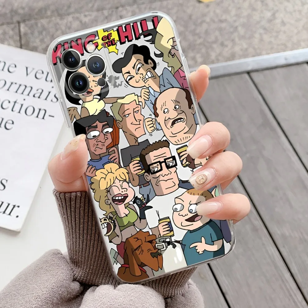 Cartoon King of the H-Hill Bobby Phone Case Silicone Soft for iphone 15 14 13 12 11 Pro Mini XS MAX 8 7 6 Plus X XS XR Cover