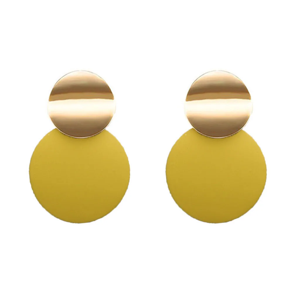 Geometric Joker Personalized Round Ring Temperament Ladies Cold Style Paint Stud Earrings image 4