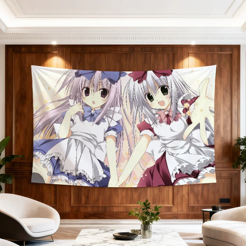 Kawaii Moe Drop Flag Anime Zimmer Wohnheim Y2k Candy Party Hogar Nachttisch Wohnzimmer Wandbehang Mädchen Korie Deko Riko Banner Geschenk – Detail 18