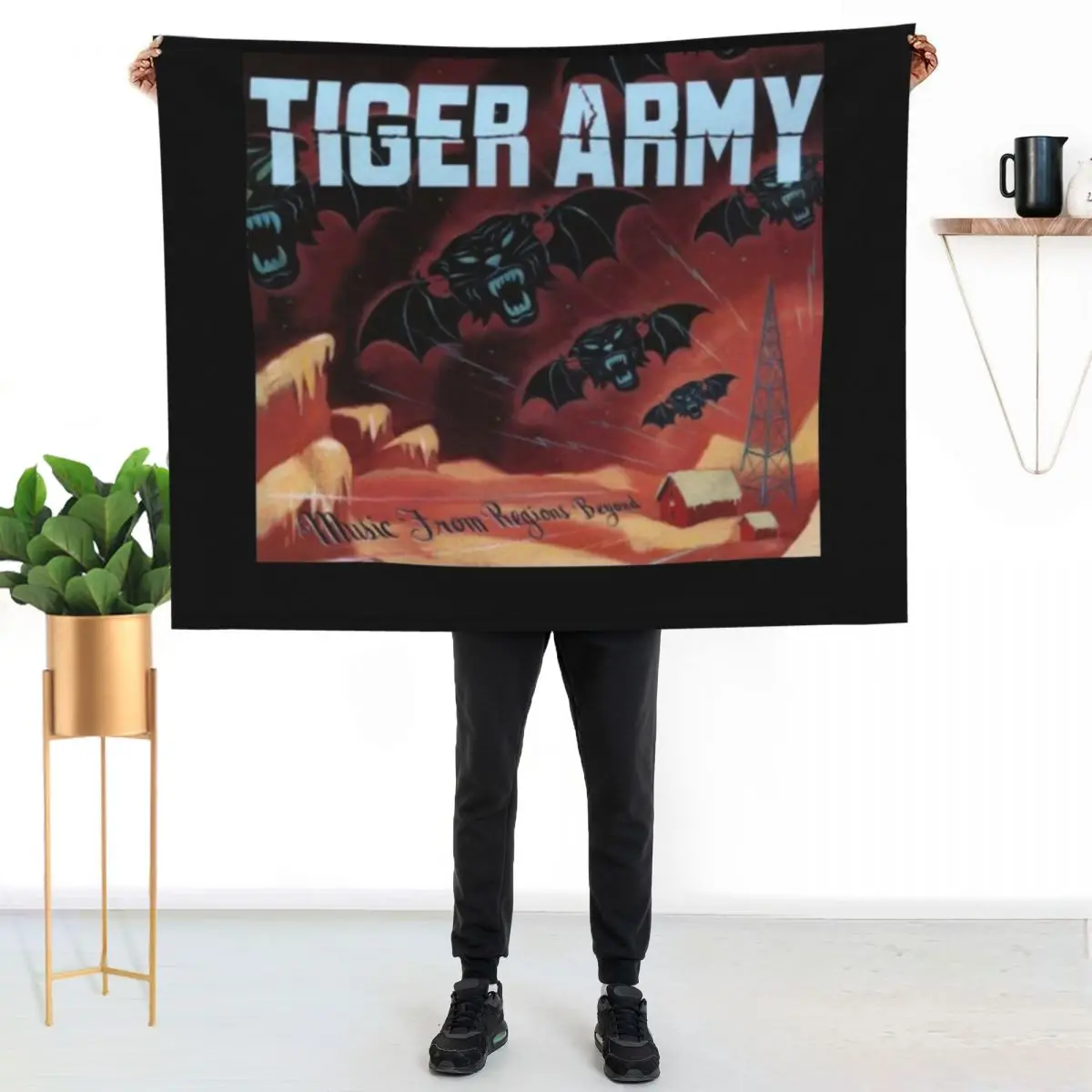 Music from Regions Beyond Throw Blanket Winter beds Bed Plaid Bed linens Loose Softest Blankets