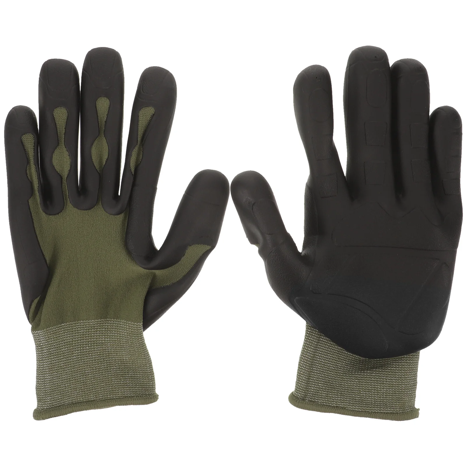 زوج واحد من القفازات الواقية للرجال، متينة ومقاومة للاهتراء، مقاومة للأحماض والقلويات، تصميم مريح، مناسب للصناعة