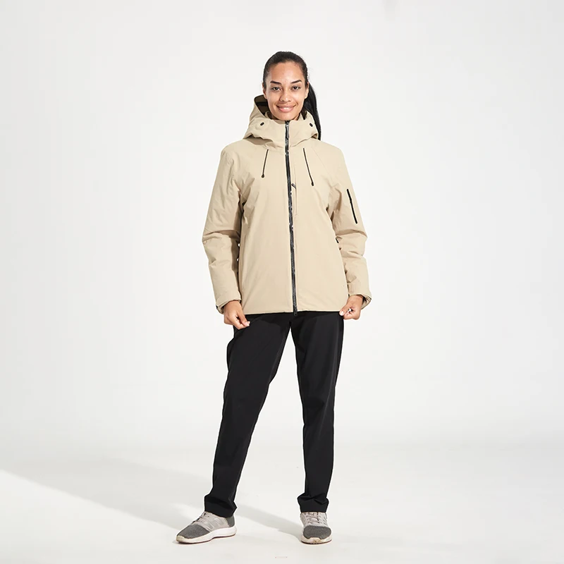 

Модный пуховик унисекс, осенне-зимний легкий теплый пальто со съемным капюшоном, мужская/женская уличная спортивная верхняя одежда для пешего туризма