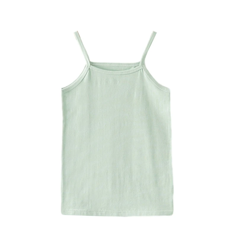 Children Summer Vest Top Soft Cotton Tank Top Candy Colored Girls Ves Kids Singlet Tops Undershirt Sleeveless Suspender T-shirt