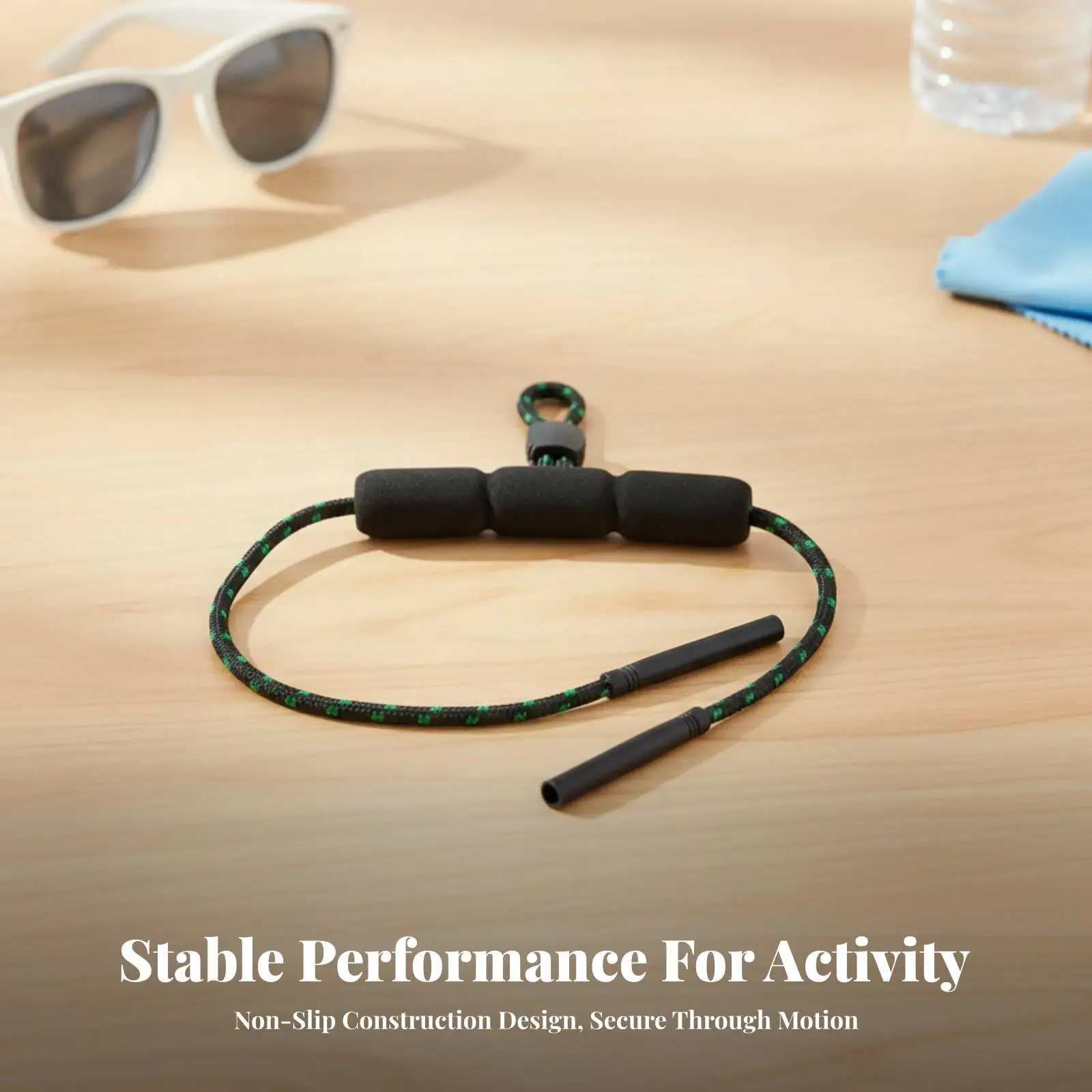 Floating Eyeglass Strap Sliding Adjuster Floating Glasses Strap Foam Middle