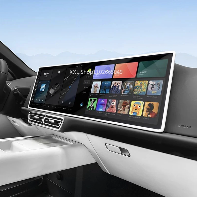 LiXiang-cubierta de silicona para coche, marco de pantalla, borde de pantalla, Control Central, accesorios de película protectora, Ideal para líder