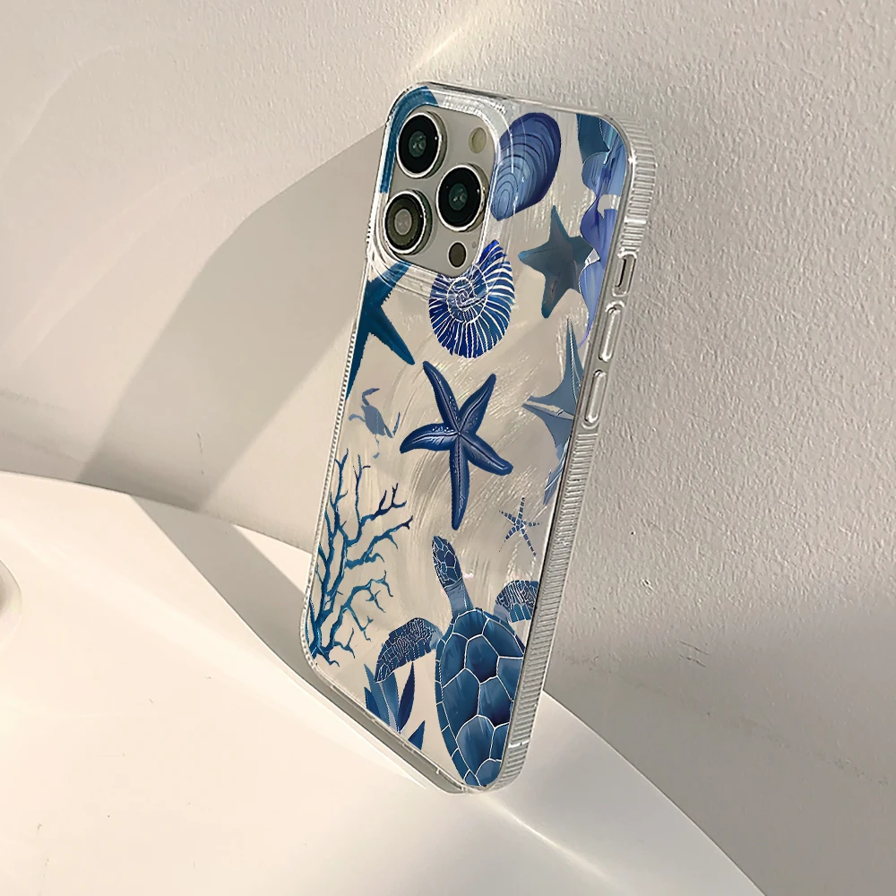 Für iPhone 17 15 16 14 Pro Max Hülle Plus INS Elegante Ozean-Muschel-Abdeckung für iPhone 13 11 12 ProMax XS XR XS 7 8 Plus 16E Hüllen – Detail 3
