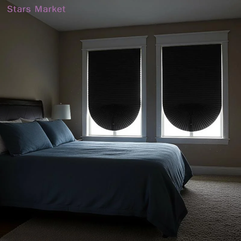 New Self Adhesive Window Shades Cordless Window Blinds Pleated Fabric Shades For Privacy Light Filtering