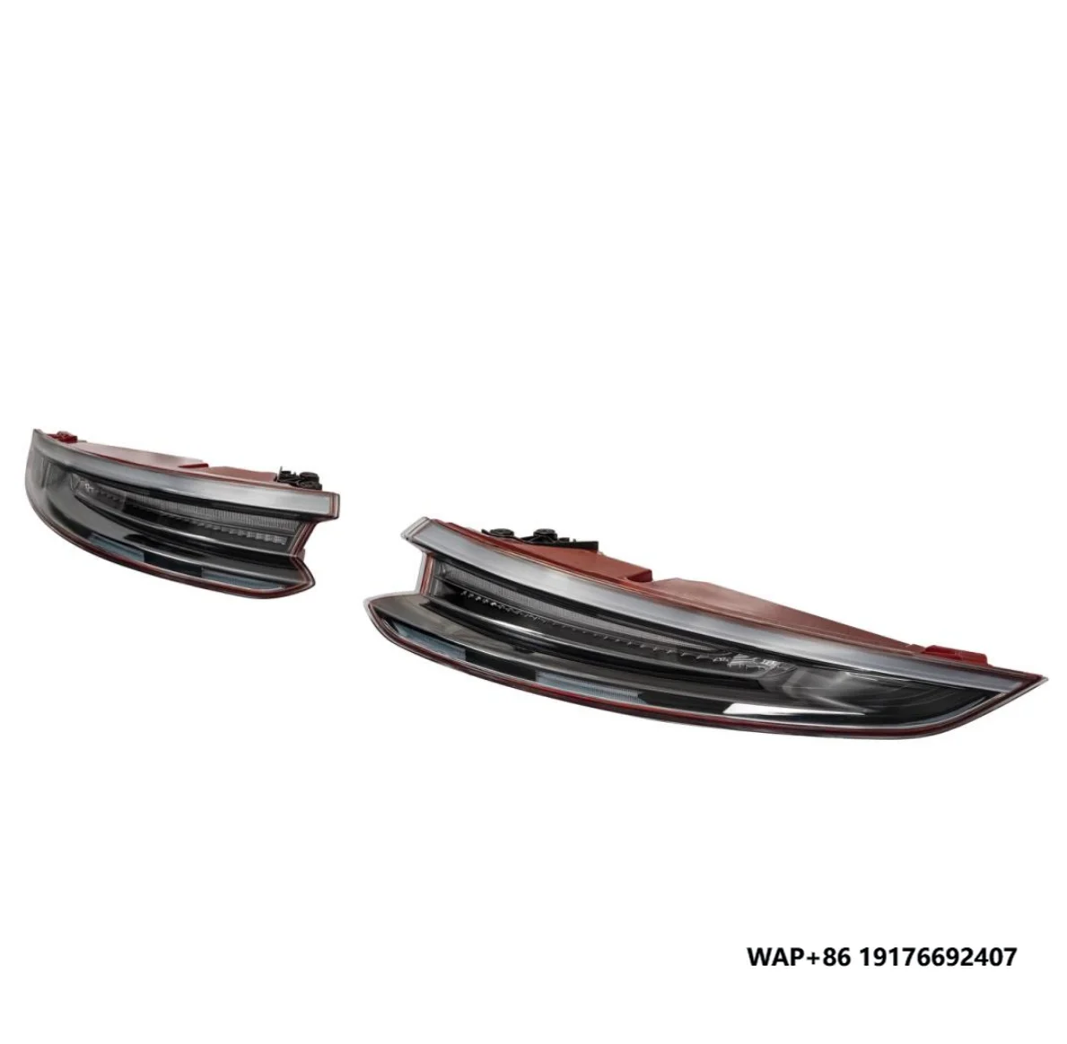 

KM Premium High Quality Black Tail Light Flow Water Style Stoplight for Carrera 991.2 OE Car Rear Bumper Body Parts Accessory