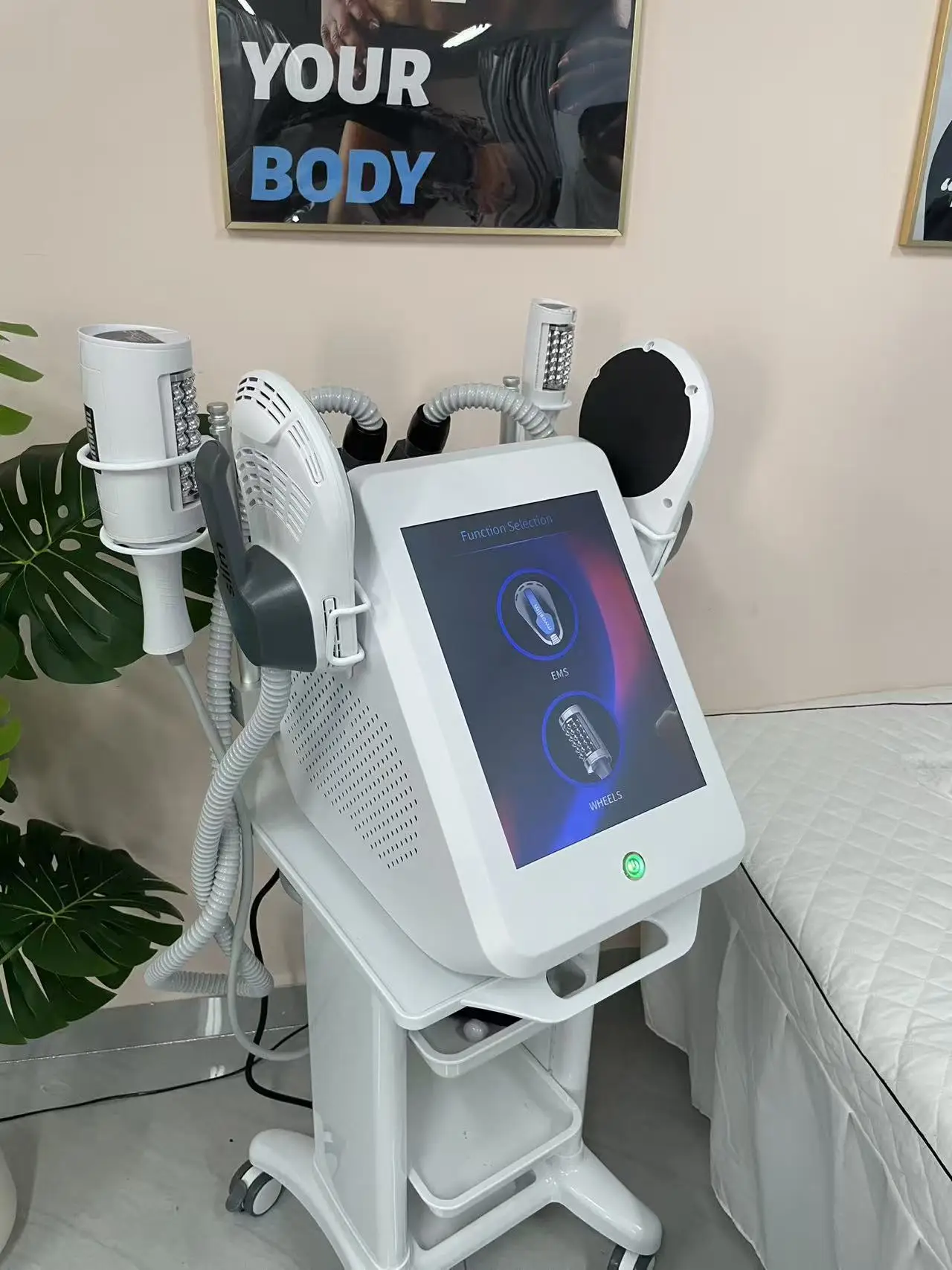 Myoslim Roller Slimming Machine MYOSLIM RF 2 in 1 Fat Burning Slimming Inner Bead Roller Massage Slimming Muscle Stimulator