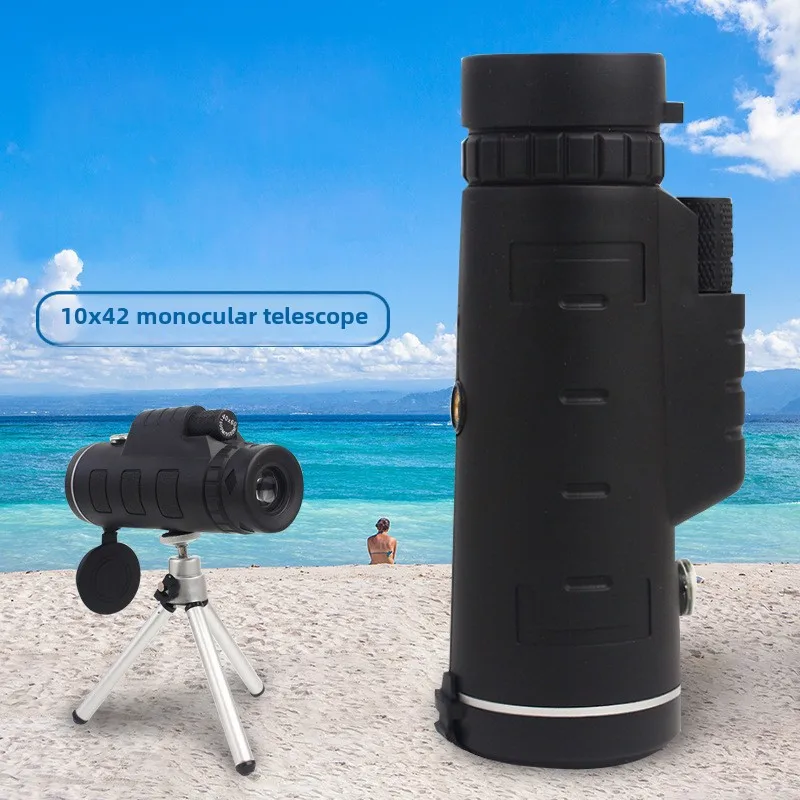 Monocular 10 × 42 HD Monocular Mobile Phone Telescope Concert Portable Telescope