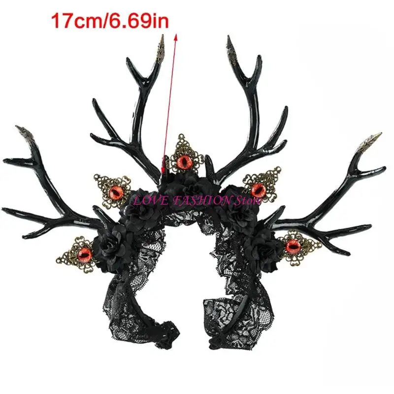 Ánh sáng đầu tuần lộc gothic nhẹ dành cho đầu trang phục gothic Y166