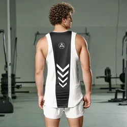 Gym Tank Top Mens Running Training Sleeveless Shirt  Bodybuilding Muscle Workout Vest Man Gym clothes