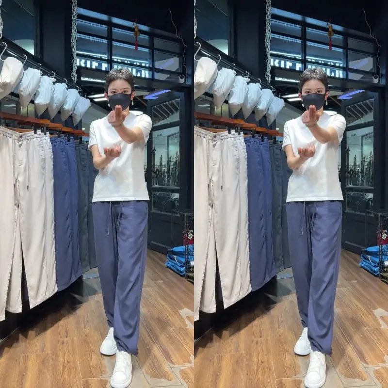 

Новые летние комфортные дышащие брюки из льна с охлаждающим эффектом, не мнущиеся, прямого кроя, универсальные, повседневные, длинные