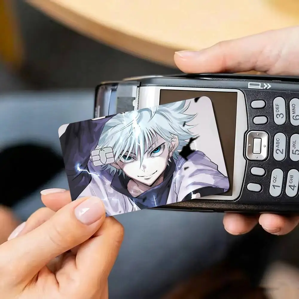 K-Killua Zoldyck H-Hunter X Hunter  Credit Card HD Stickers Small Chip Waterproof Sticker Game Card Decal Gift