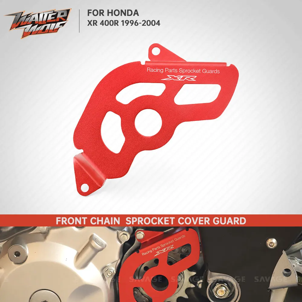 

Dirt Bike Motocross Front Chain Sprocket Case Cover Guard For Honda XR400R 1996-2004 XR 400R Off Road Chain Guide Protection