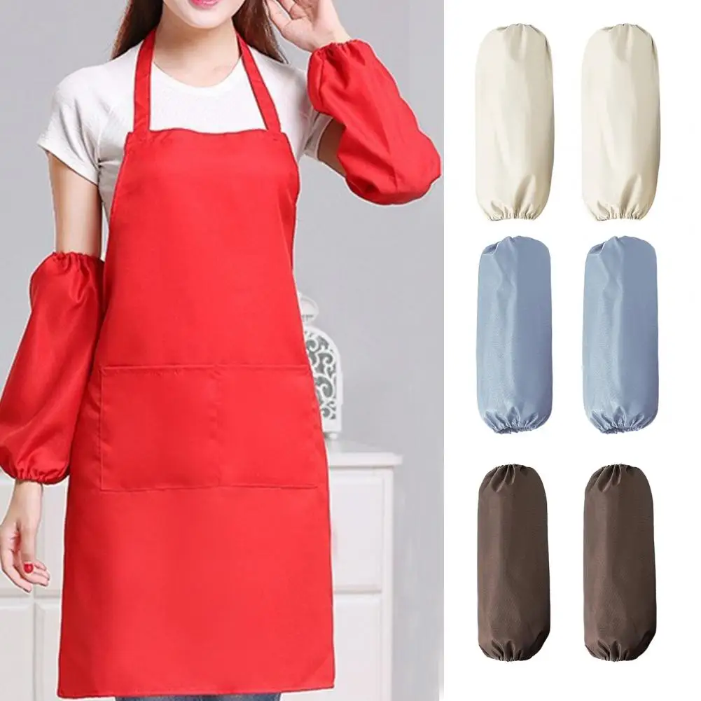 Маслостойкие-чехлы-на-руки-Водонепроницаемые-нарукавники-для-кухни-Работа-по-дому-Эластичные-манжеты-Защита-от-грязи-Маслостойкие