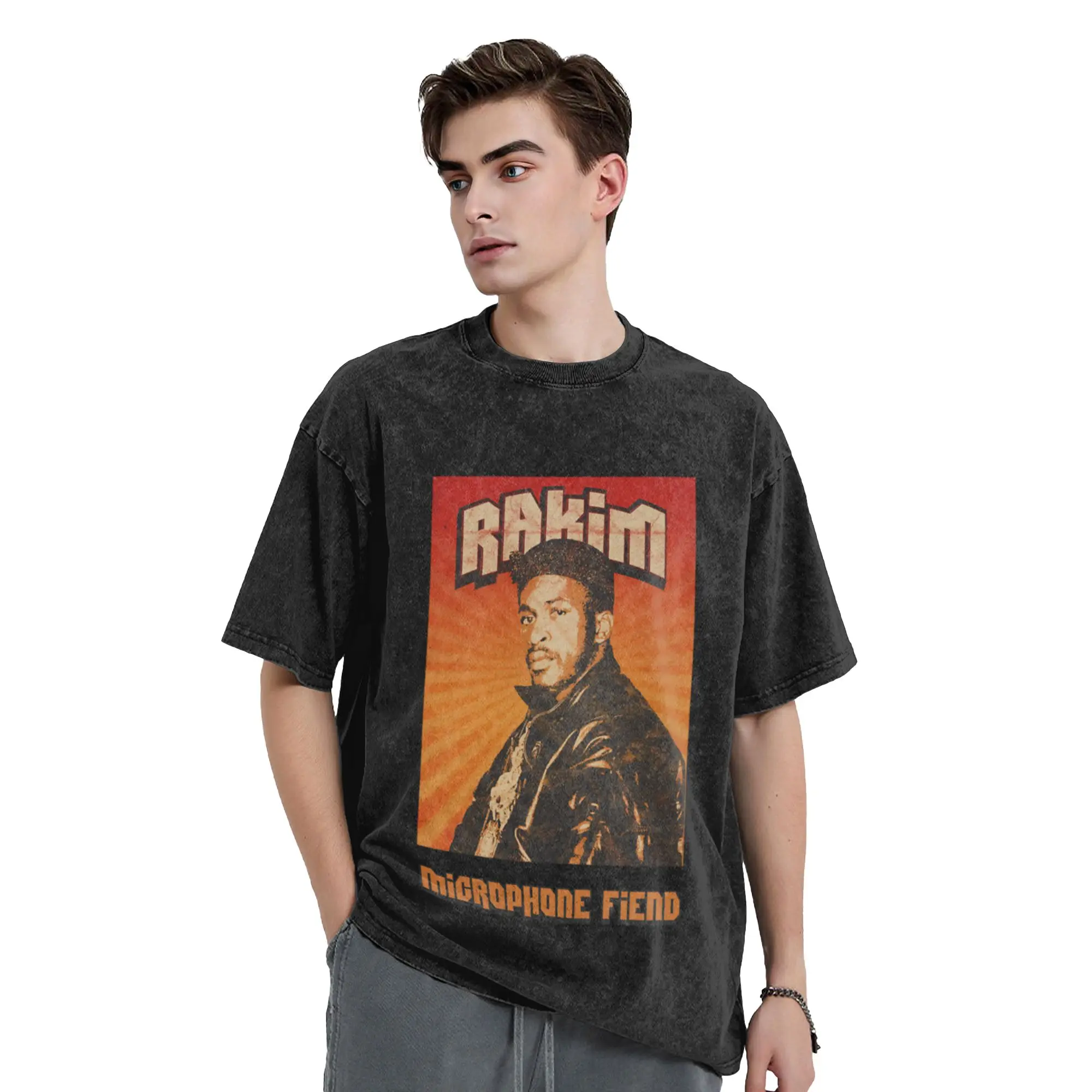 Microphone Fiend Old School Hip Hop Classic Cool A Vintage Oversized Cotton Unisex T-Shirts